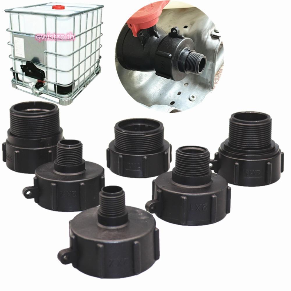 QWISTZO IBC อะแดปเตอร์ถัง, IBC พลาสติก IBC Ton Barrel Connector, อุปกรณ์เสริม Fitting S60 ท่อเชื่อมต่อถังน้ํา