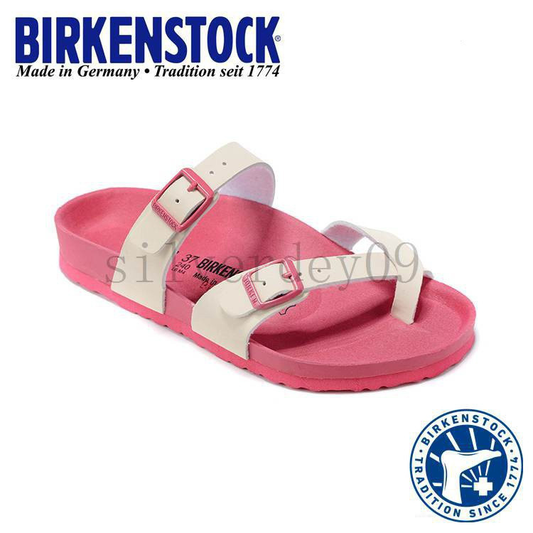 Birkenstock Birkenstock Birkenstock Birkenstock Birkenstock สีชมพู Birkenstock หนังสังเคราะห์ Birken