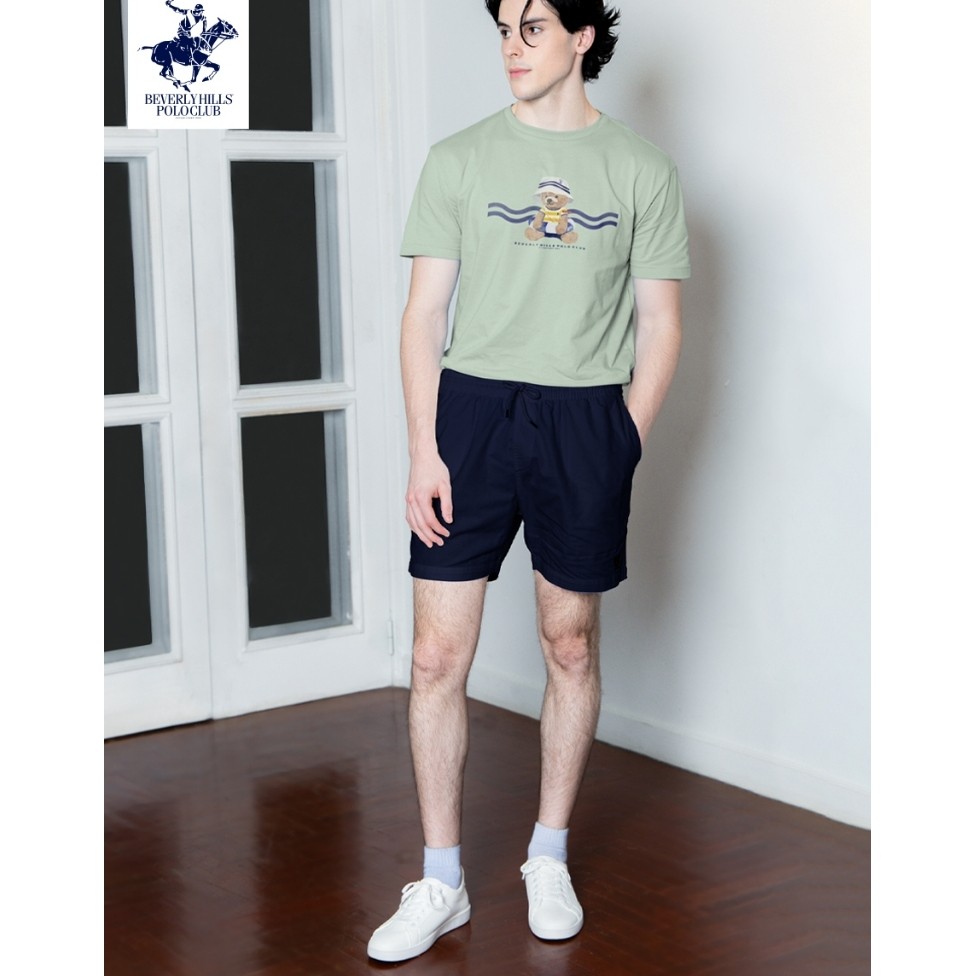BEVERLY HILLS POLO CLUB  เสื้อยืดคอกลมแขนสั้น รุ่น BNSR517 (โลโก้สกรีน)
