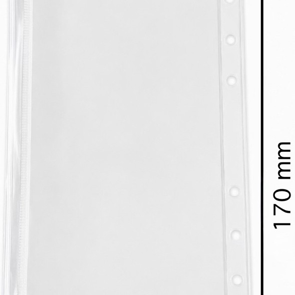 ซองซิปใส A6 สำหรับแฟ้ม 6 ห่วง PVC ใส ซองออมเงิน Budget Binder ใส่เงินสด เอกสาร บิล ใบเสร็จ