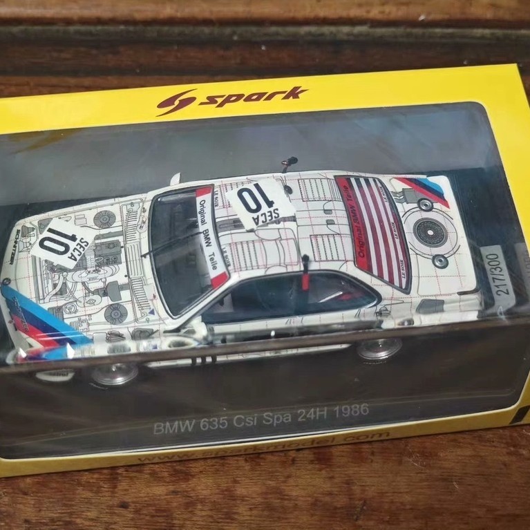 SPARK รุ่น 1/43 1986 SPARK BMW BMW 635 CSI 10 #