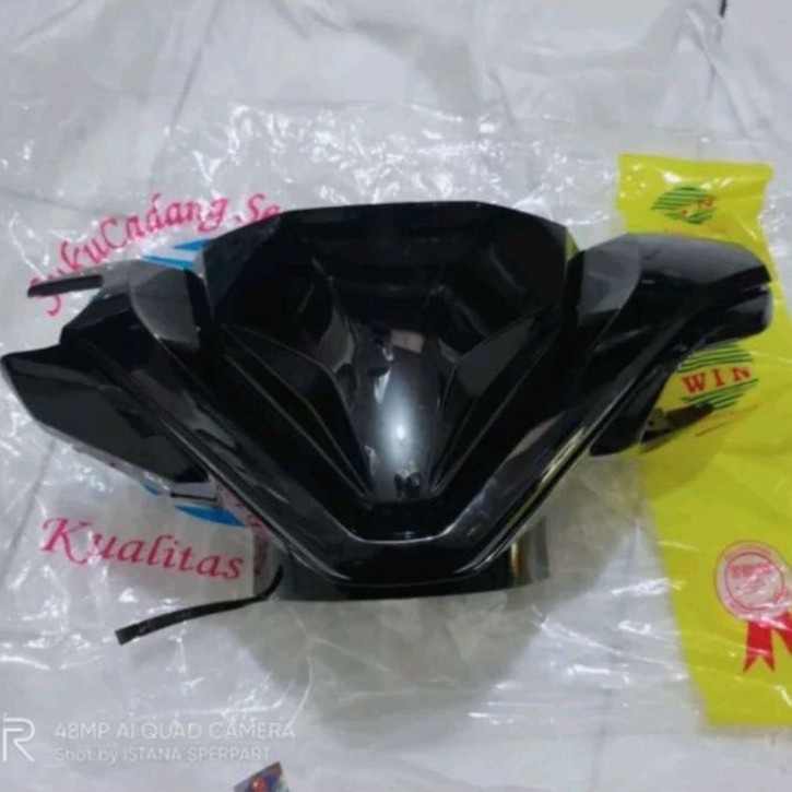 หมวกด้านหน้า VARIO 125/150 ใหม่ K59J สีดํา 2018-2020 WIN BRAND