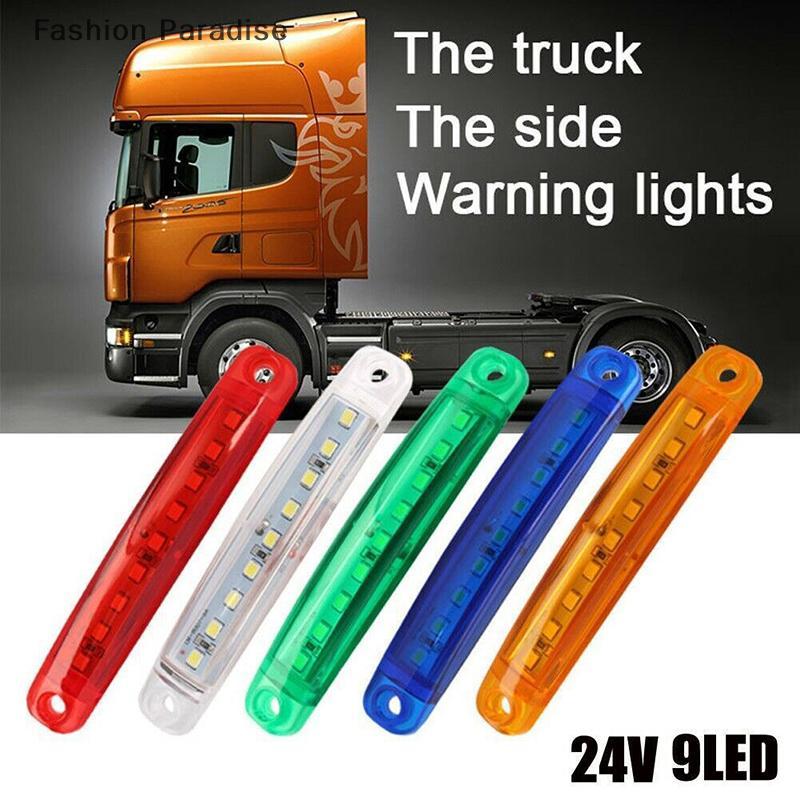 [chenyoubing] 1PCS 12V-24V Led Side Marker Indicator ไฟรถด้านหน้าด้านหลังสําหรับ Trus Cab RV Trailer Boutique