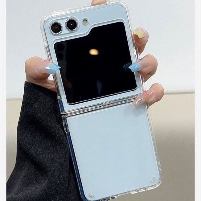 เคสป้องกันแบบใสสําหรับ Z Flip 5 / Z Flip 5G / Z Flip 4 ยืดหยุ่นไม่กันกระแทก