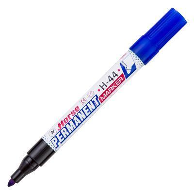 Horse (ตราม้า) ปากกามาร์คเกอร์ 2 มม. รุ่น H-44 สีน้ำเงิน