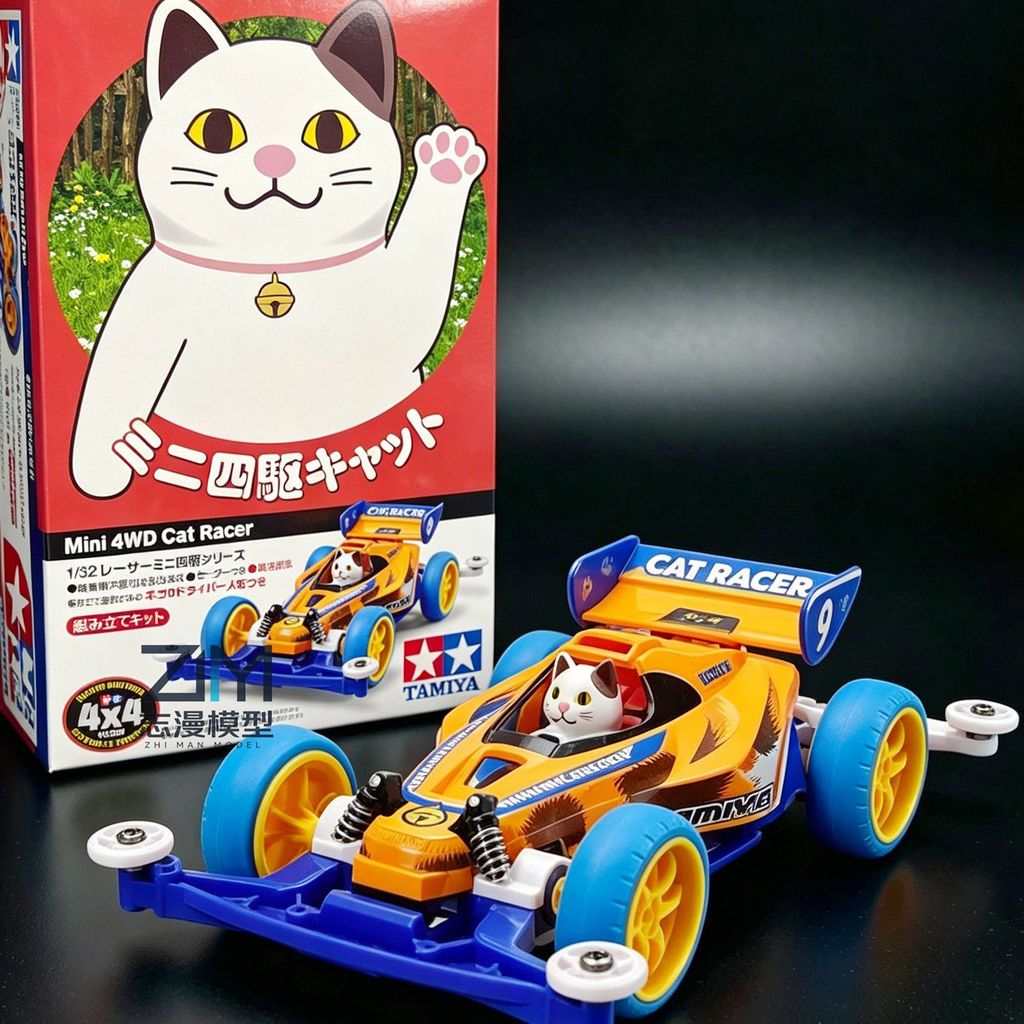 TAMIYA TAMIYA 18090 ขับเคลื่อนสี่ล้อรถสัตว์ JR Cat Racing รถ S2 แชสซีนําเข้าเดิม