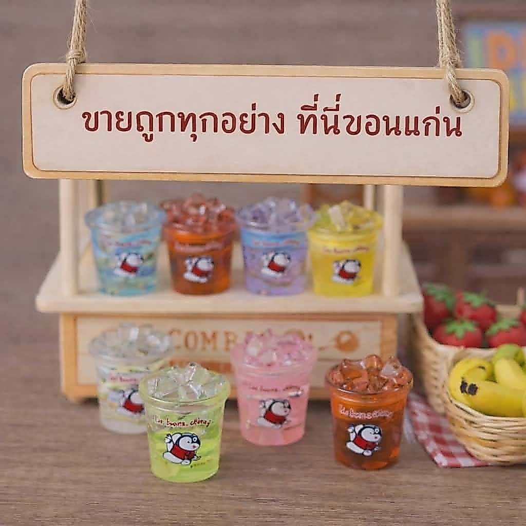 ่j010แก้วใส่น้ำแข็งของจิ๋วจำลองแพ็คละ7 ชิ้น