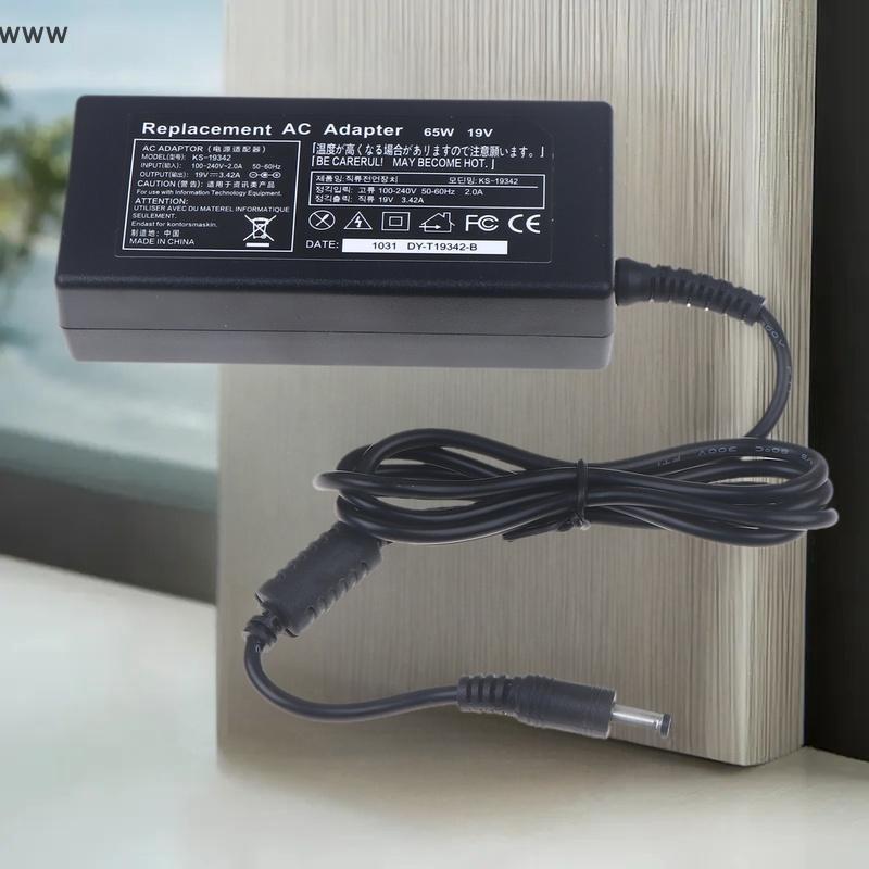 เครื่องชาร์จแล็ปท็อป65W Acer 19V 3.42A สำหรับ Aspire 5315/5630/5735/5920 Series