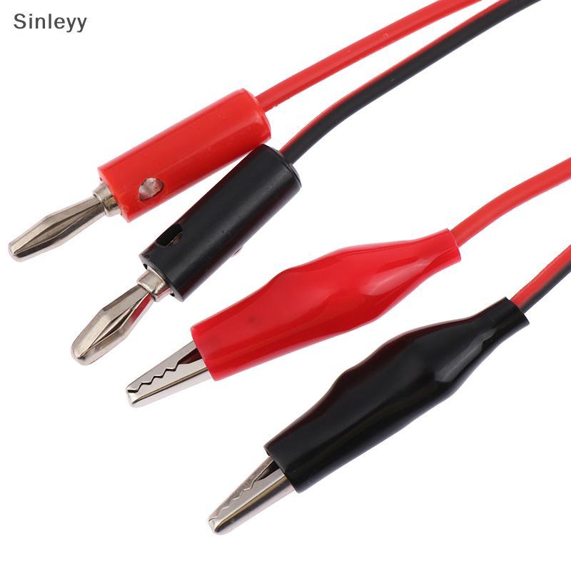 NLE 1 PC Multi-meter Test Leads สาย 100 ซม.ปลายคู่กล้วยปลั๊กจระเข้คลิปขั้วต่อไฟฟ้า DIY เครื่องมือ N