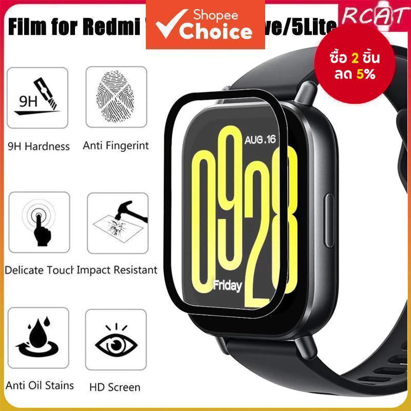 3D กระจกนิรภัยป้องกันหน้าจอสําหรับ Redmi Watch 5 Lite Redmi Watch 5 Active Full Cover Film