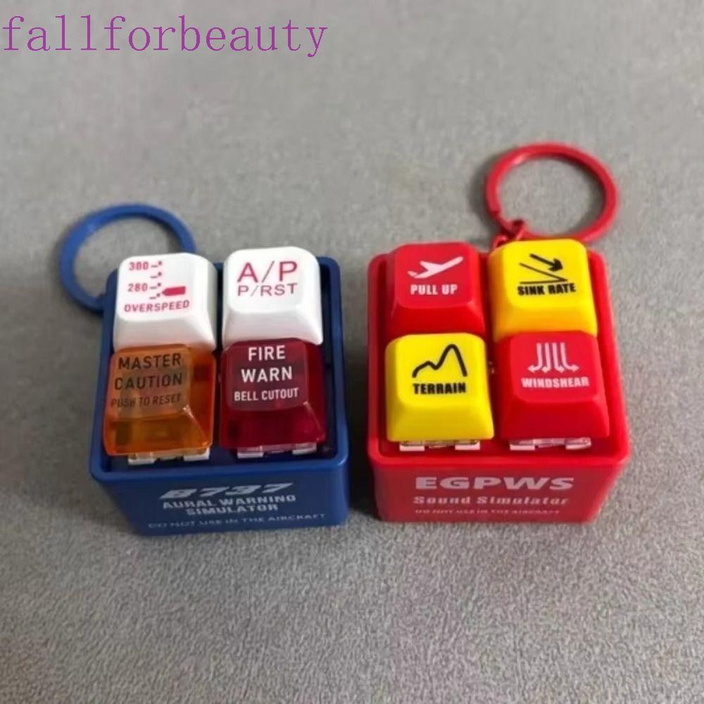 FALLFORBEAUTY EGPWS เครื่องจําลองเตือน, เส้นทางเครื่องบินพวงกุญแจนักบินจําลองสูง, คอลเลกชันเอฟเฟกต์เสียง 737 Airbus พลาสติก 737 เสียงเตือนของเล่นเด็ก
