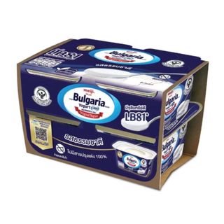เมจิ บัลแกเรียโยเกิร์ตธรรมชาติ Meiji Bulgaria Natural 110g. Pack4