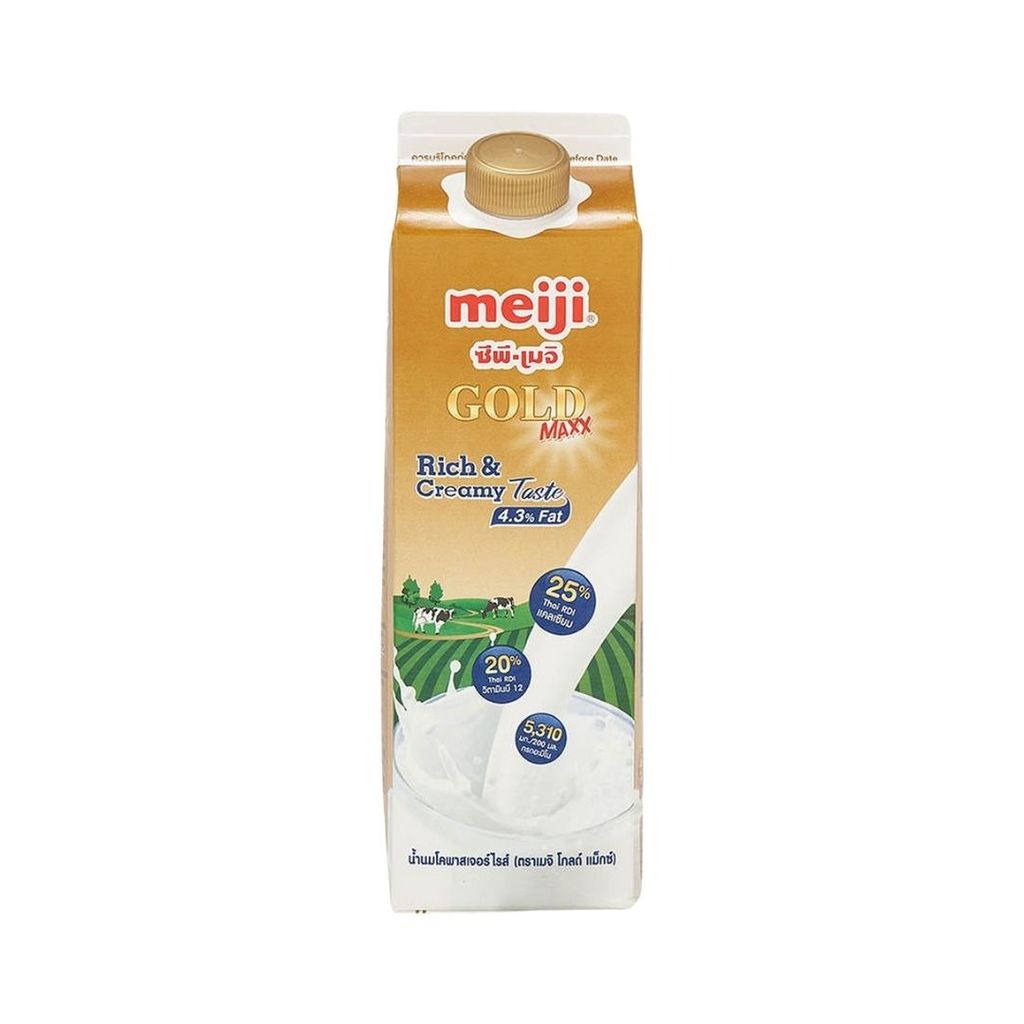 เมจิ โกลด์แม็กซ์นมสดจืด Meiji Gold Maxx Milk Plain 946ml.