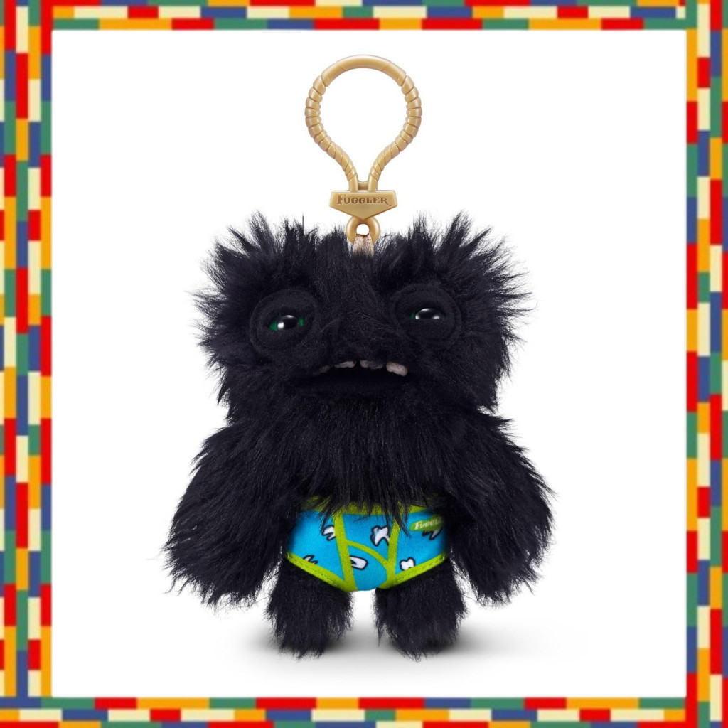Fuggler Keyring Fuggler Keyring Baggy Series Wide Eyed Weirdo - Black Keychain 15705K Authentic Prod