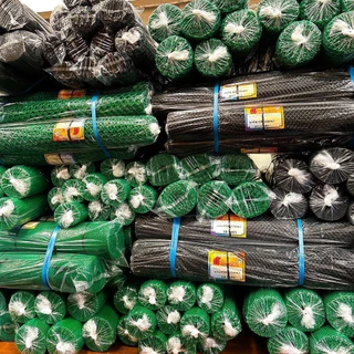 【5mm,6mm,7mm,8mm,9mm】ตาข่ายพลาสติก เกรดA ตาข่ายพีวีซี ตาข่ายPVC รั้วพลาสติก รั้ว กันงู สีเขียว/สีดำ