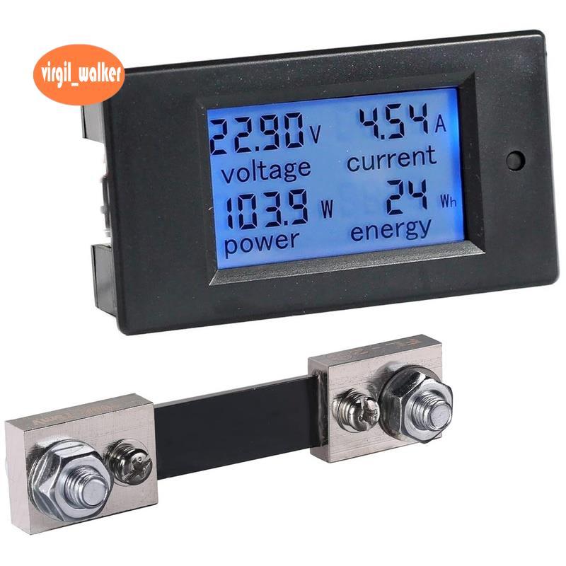 DC Digital Display Meter มิเตอร์ไฟฟ้า 100A Current Shunt Power Meter