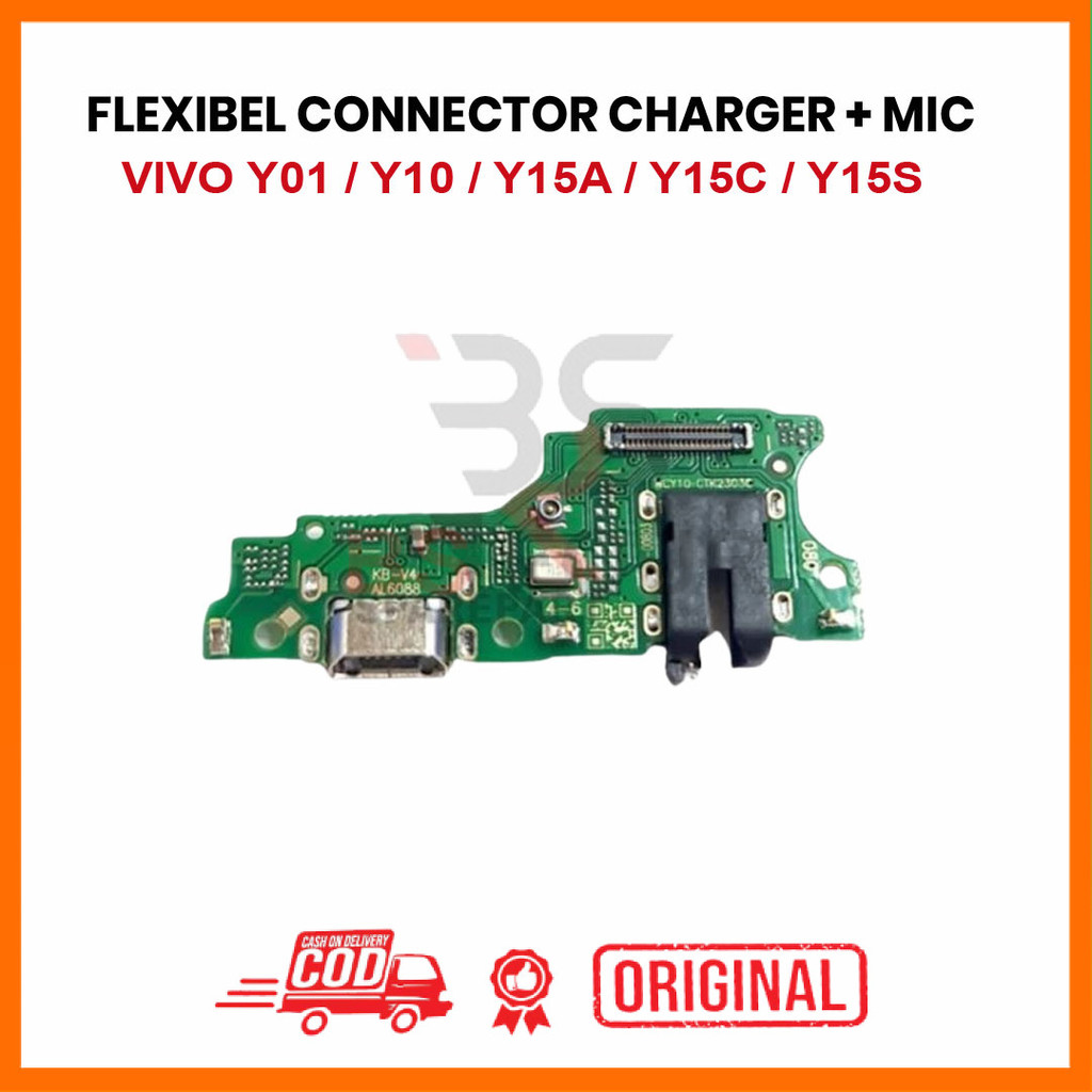 FLEXIBLE CONNECTOR CHARGER VIVO Y01 / Y10 / Y15A / Y15C / Y15S CONNECTOR HANDSFREE + MIC