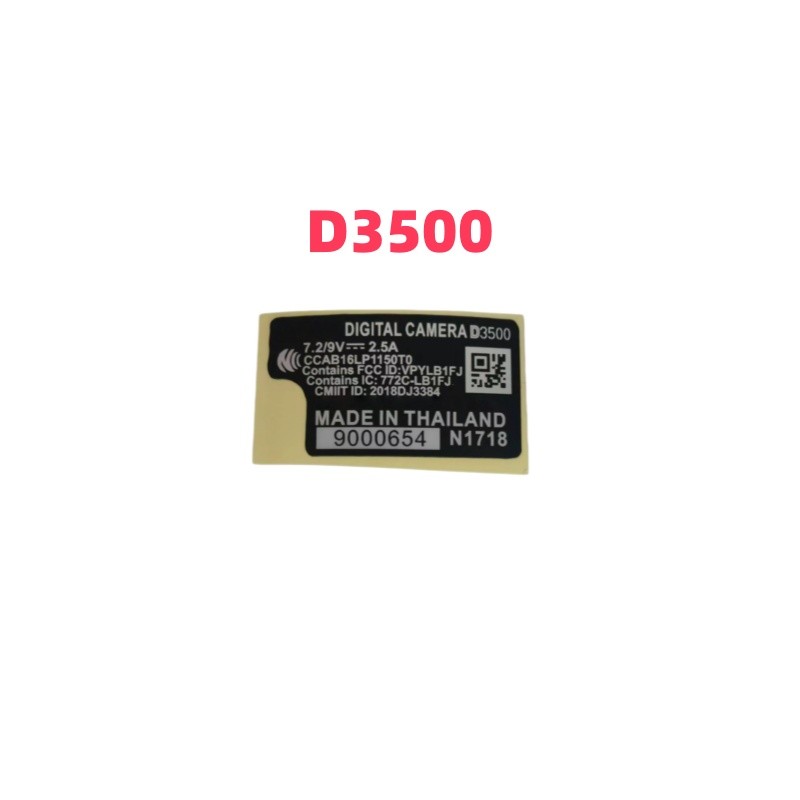 1 PCS ใหม่สําหรับ Nikon D3500 D5600 D7100 D7200 D7500 จํานวนกระดาษกล้องจํานวนกระดาษ Cameradigital สต