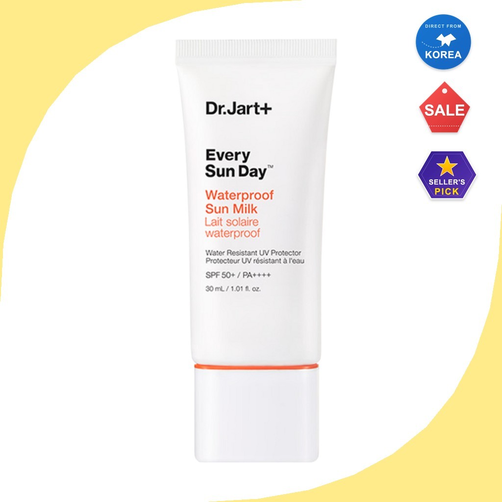 [dr.jart+] Every Sun Day Waterproof Sun Milk, SPF 50+, 30ml, 1pc / Korean Sun Milk SPF50 by Studio S