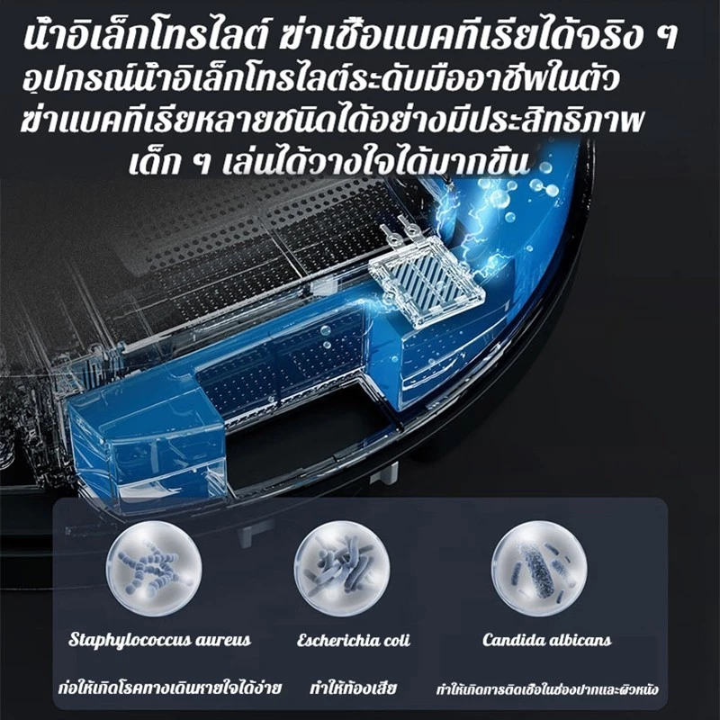 หุ่นยนต์ดูดฝุ่น 58000Pa 5in1 กันผมพัน รับประกัน 5 ปี thumbnail 7