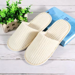 COD สลิปเปอร์ Slipper สีสดใส รองเท้าลำลอง รองเท้ารับแขก ใส่ในบ้าน ออฟฟิศ โรงแรม หุ้มปลายเท้า เนื้อผ้าดี นุ่ม ใส่สบาย