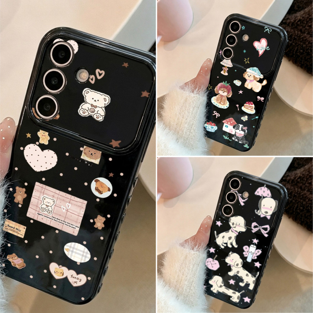 หมีลายจุด เคส For Samsung A17 A07 A57 A27 A06 A16 A35 A36 A56 A54 A37 A05 A55 A12 A13 A05S เคสโทรศัพท์ เคสมือถือ Case