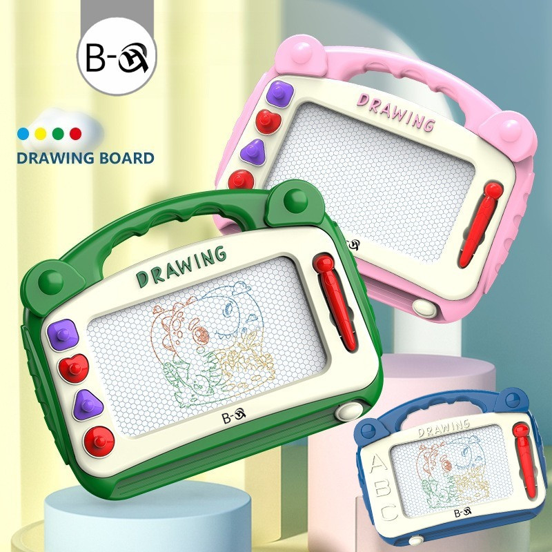 BHQ กระดานวาดภาพสำหรับเด็ก กระดานวาดภาพแม่เหล็ก กระดานเขียนลบได้ กระดานกราฟฟิตี้ ของเล่นเด็ก