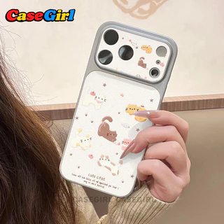 [✅คุ้มค่าที่สุด] สำหรับ iPhone 16 13 17 15 11 14 12 Pro Max 16 15 14Plus ลายแมวน่ารักพิมพ์เต็มน่ารักมากกันกระแทก