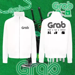 HOT!! เสื้อแจ็คเก็ต Grab คอตั้งซิปหน้า Grab Team Jacket กันแดด กันลม กันหนาว ผ้านุ่มพรีเมียม ใส่ขับรถหรือเที่ยวก็เท่ #23