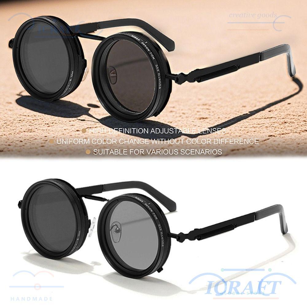 แว่นตา ICRAFT ลดแสงแบบปรับได้ 9 ระดับ, กันแดดโพลาไรซ์ UV400 เหมาะสำหรับการตกปลารวมถึงใช้ขับรถ
