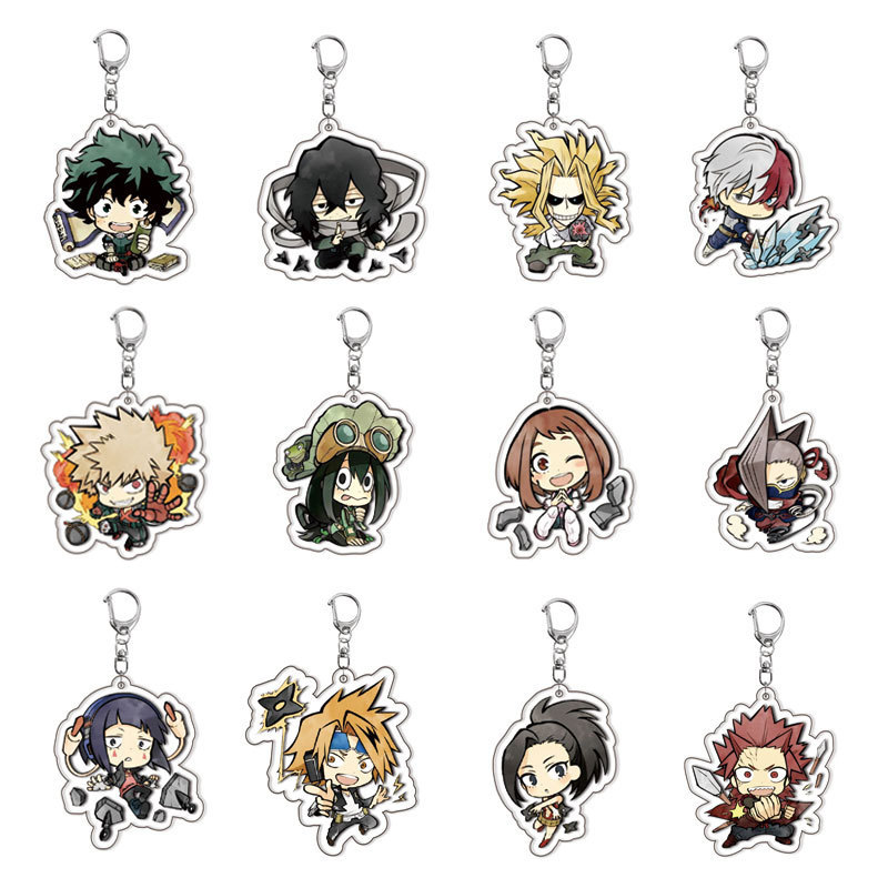 อะนิเมะ My Hero Academia 1 พวงกุญแจอะคริลิคสองด้าน