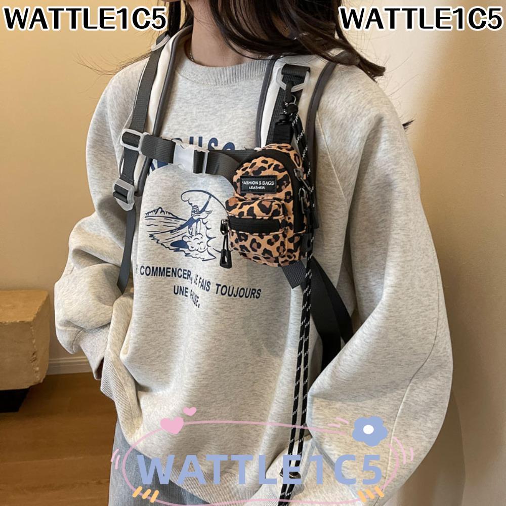WATTLE1C5 กระเป๋าใส่เหรียญ,พวงกุญแจความจุขนาดใหญ่กระเป๋าหูฟัง,แฟชั่นไนลอนมินิแบบพกพากระเป๋าเก็บของขวัญ
