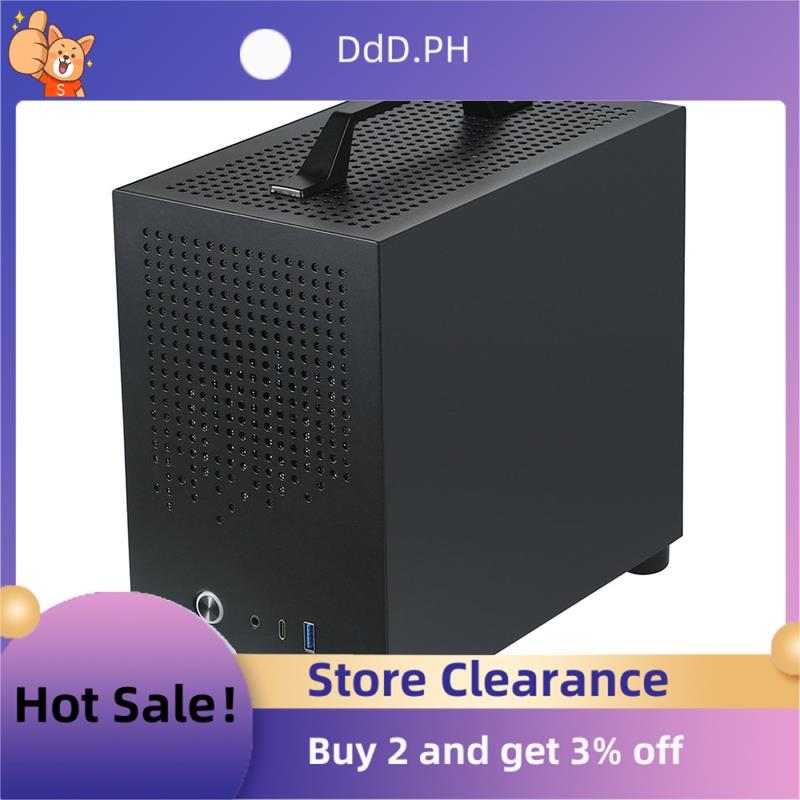เคส Micro-ITX เคส PC SKTC A17 SGCC เคสคอมพิวเตอร์รองรับ Micro-ITX Mini PC สีดํา