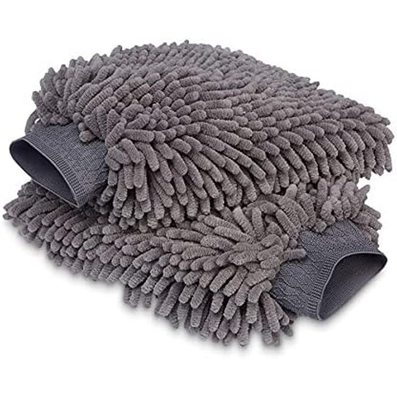 นวมล้างรถ Basics Deluxe Microfibre แพ็ค 2 30 x 20 ซม. | สีเทาเข้ม
