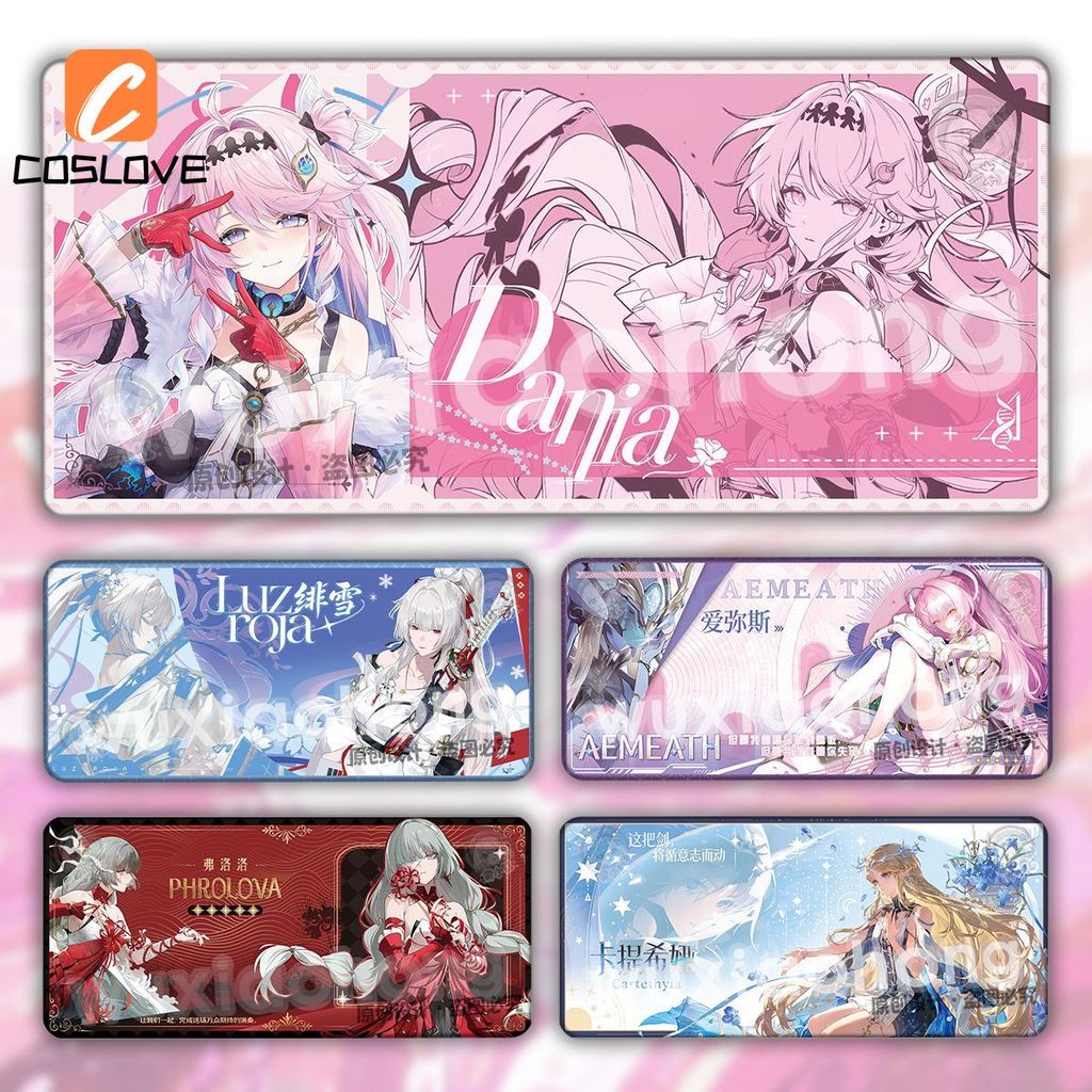 Wuthering Waves Dania Aemath Fan Made Pattern Big Mousepad Anime Game Character ของขวัญวันเกิดน่ารัก
