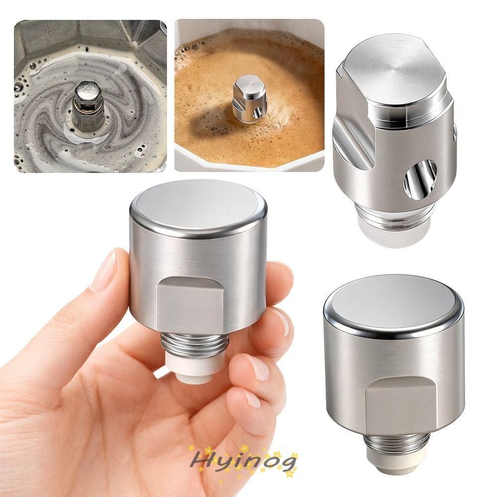 HYINOG ชุดแกนวาล์วคู่ Moka Pot, วาล์วกันรั่ว Core วาล์วแรงดันหม้อ Moka, แหวนซีลคุณภาพสูง ปลั๊กบูสเตอร์ Moka Pot Universal