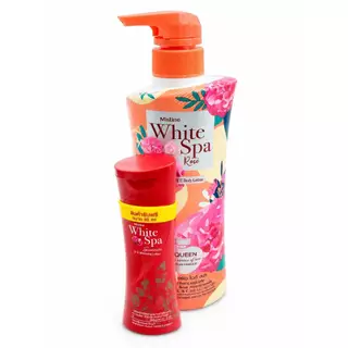 (1 แถม 1) Mistine White Spa Body Lotion มิสทินไวท์สปา บอดี้โลชั่น ขนาด 400 มล.ขวดแถมขนาด80มล.