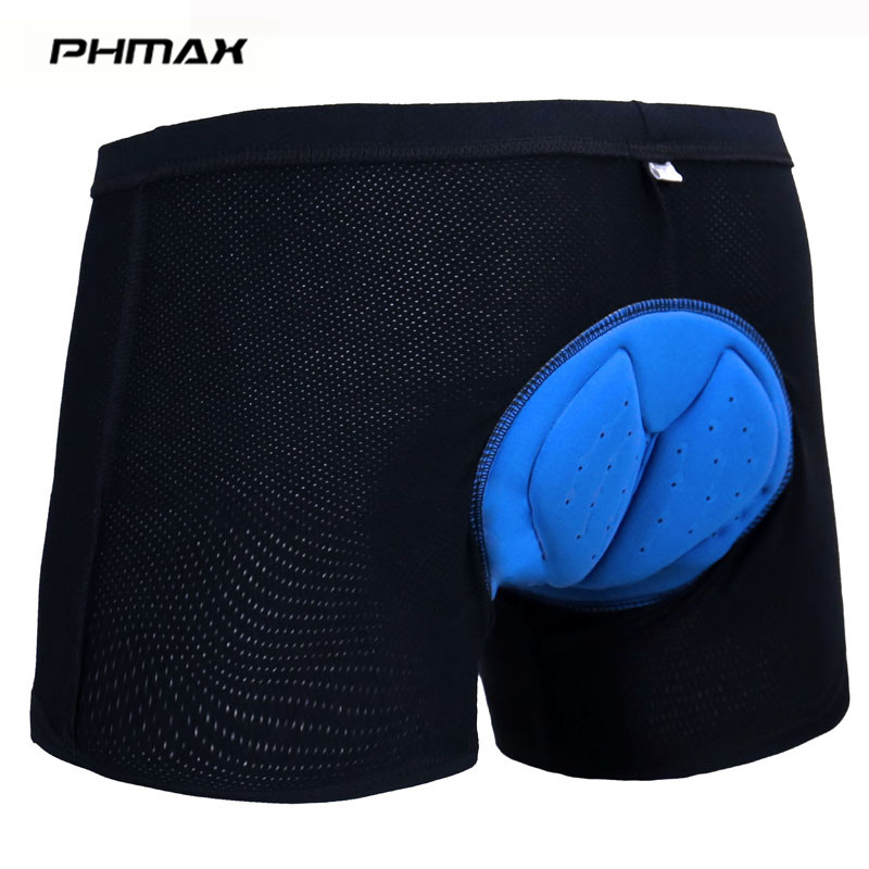 PHMAX กางเกงขาสั้นจักรยานบุรุษพร้อมเจล 3D Padding Breathable กันกระแทกชุดชั้นในขี่จักรยานแห้งเร็ว