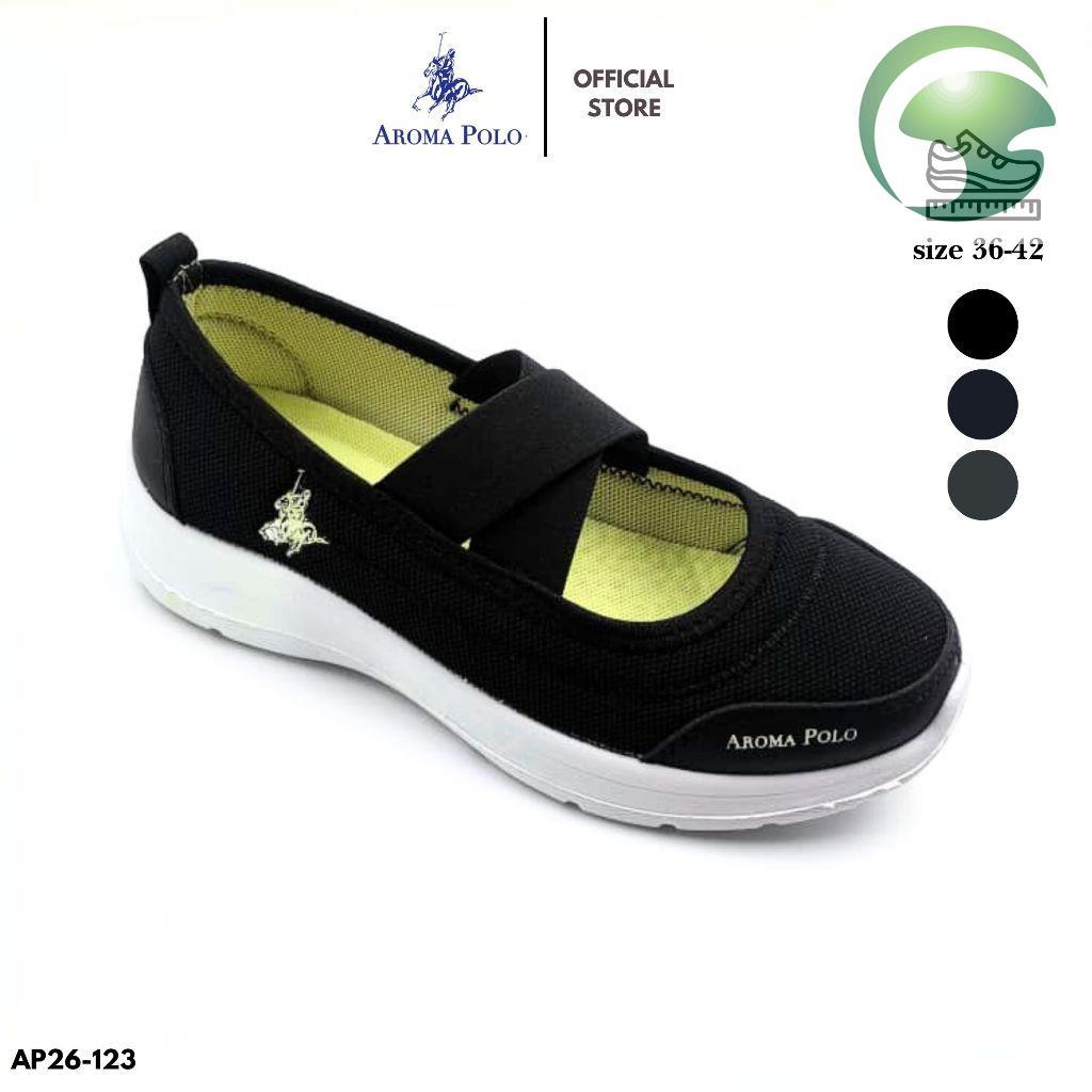 AH2 AROMA POLO Women Comfort Extra Size Sport Shoes - Bla/Nav/Gry Size 36-42 AP26-123