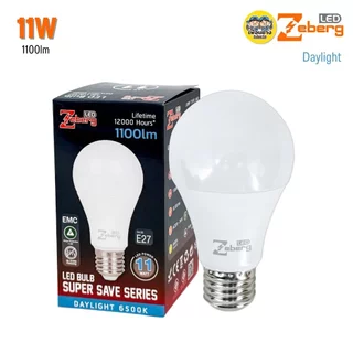 Zeberg หลอดไฟ LED BULB รุ่น SUPER SAVE SERIES 3w 5w 7w 9w 11w 13w 15w 18w 20w 25w แสงขาว แสงคูล แสงวอร์ม หลอดบับ