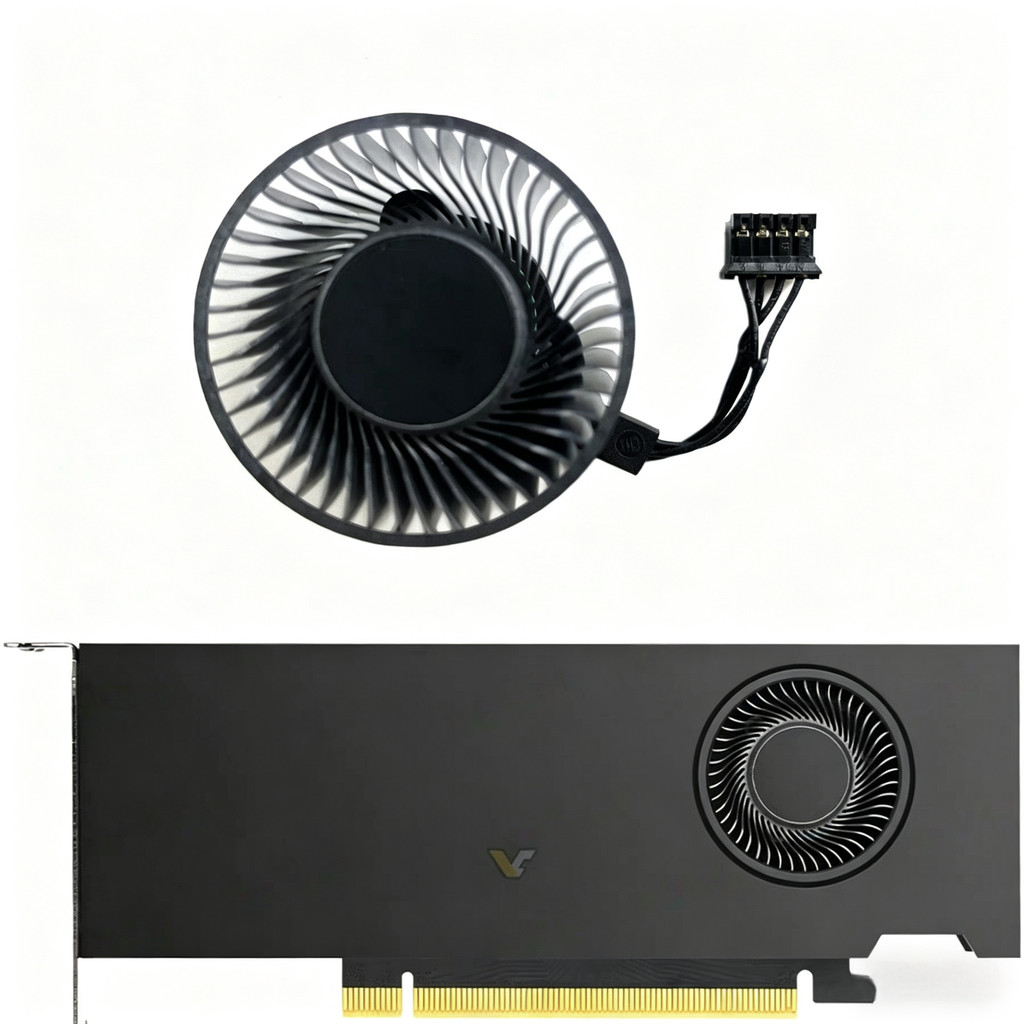 ยี่ห้อใหม่ NVIDIA RTX A2000 12GB กราฟิกการ์ดพัดลมเทอร์โบ BAPC0420R2U-001