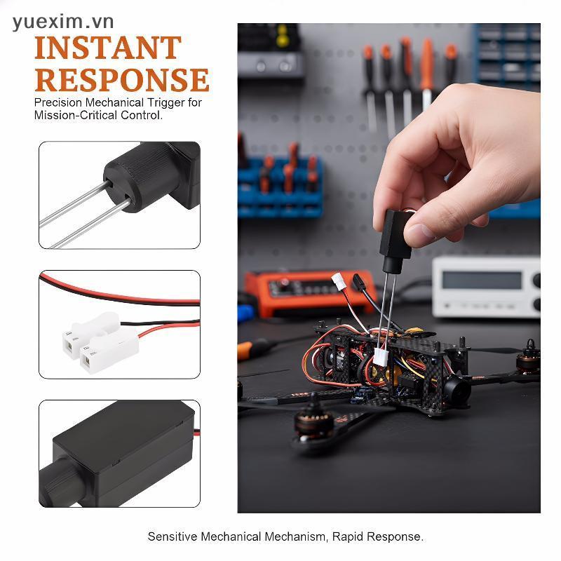 FPV Racing Fuse Switch 20A 30A Mechanical Trigger Universal Safe Flight Control Shutdown แบตเตอรี่ป้