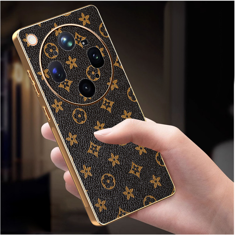 เคสโทรศัพท์หนังหรูหราสําหรับ OPPO Find X9 Ultra X8 Pro 5G ออปโป้ Case กันกระแทกขอบชุบฝาหลังขอบชุบ