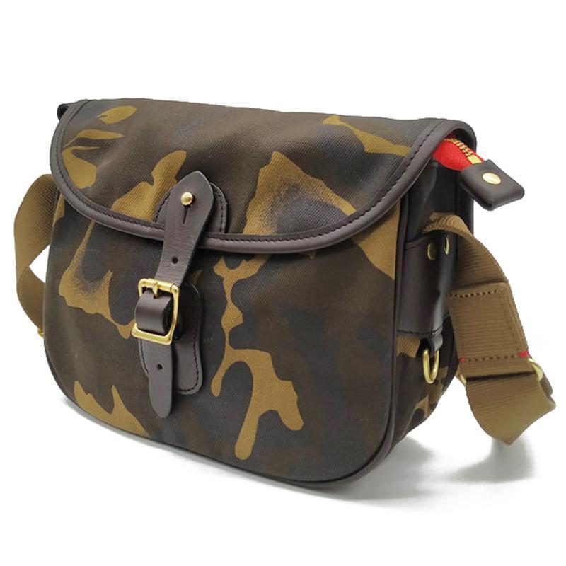Pilot Tactical Retro Oil Wax Canvas Camouflage Shoulder Messenger Bag Ami Khaki Heavy Tooling Small 