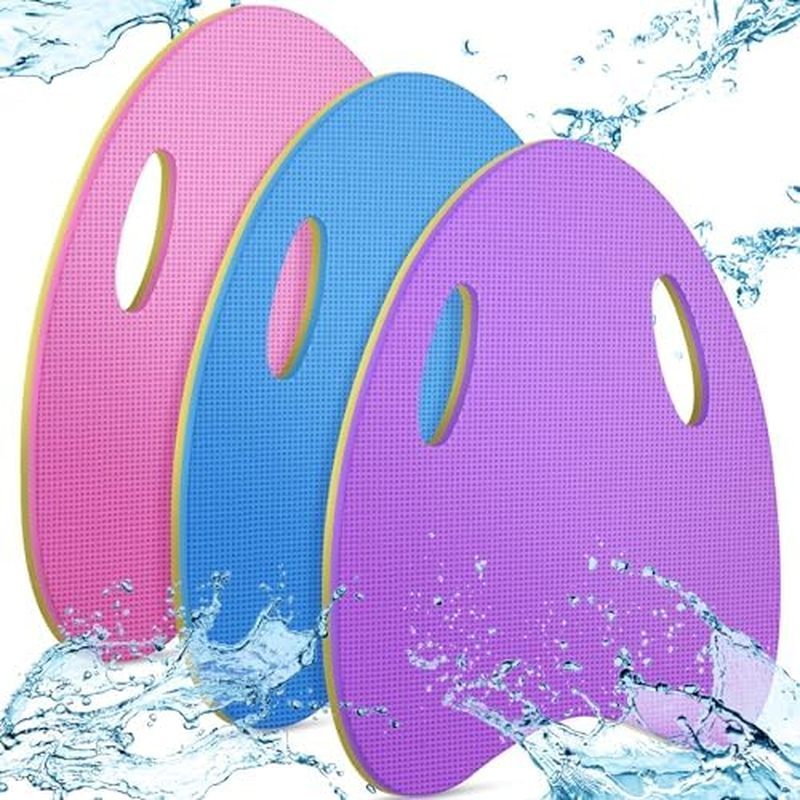 RoundFunny 3 ชิ้นว่ายน้ํา Kickboard สําหรับเด็กว่ายน้ํา Training Aid Kickboard พร้อม Handrail Hole B