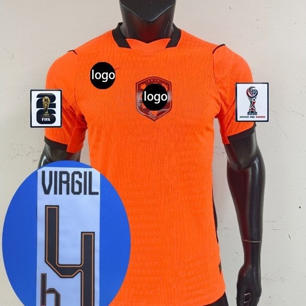 เสื้อทีมฟุตบอล.Player 2026 W Cup NL Home Virgil Memphis สำหรับผู้ชาย