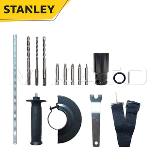 STANLEY เครื่องเจียร์ไร้สาย+สว่านแบตไร้สาย+บล็อกแบตไร้สาย+สว่านโรตารี่รุ่น 299V [ แบต 10 CELL เต็ม ] พร้อมแท่นชาร์จ