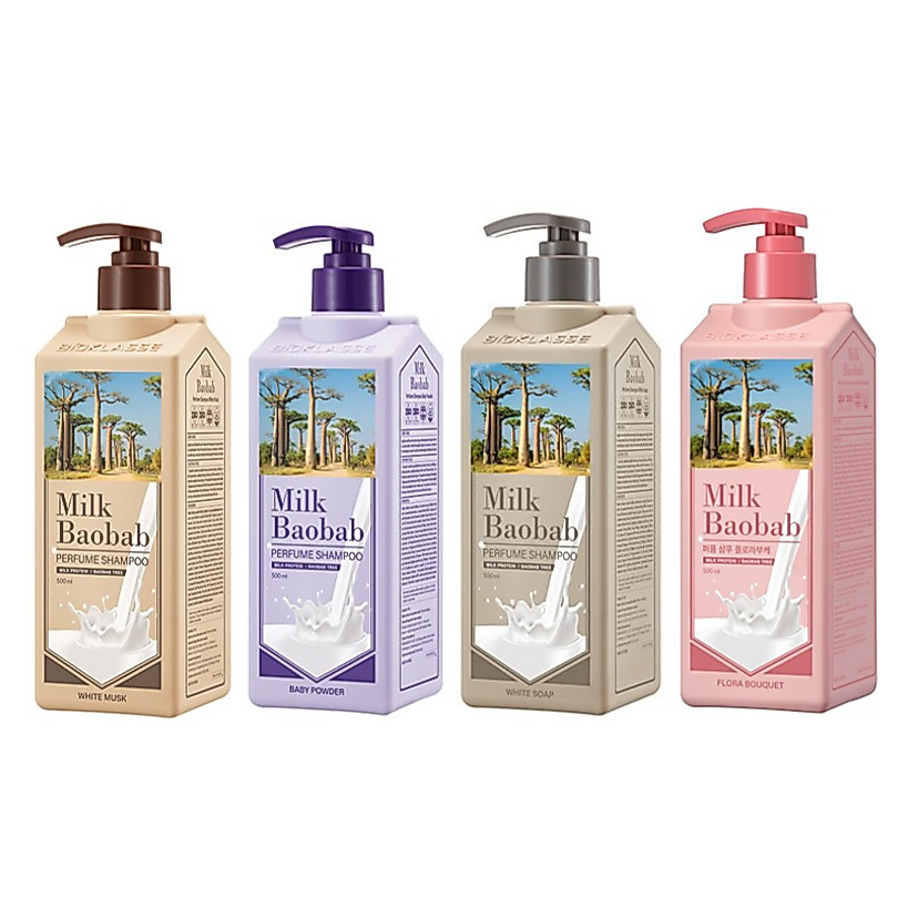 Milk baobab Perfume Shampoo 500ml 4type