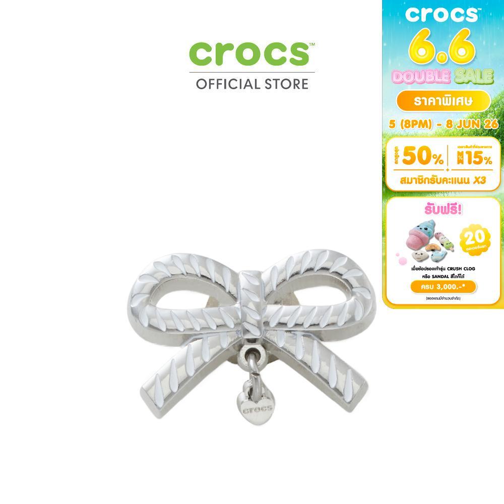CROCS ตัวติดรองเท้า JIBBITZ™ WHITE AND GOLD BOW SMT GEM รุ่น 10017865 - MULTICOLOR