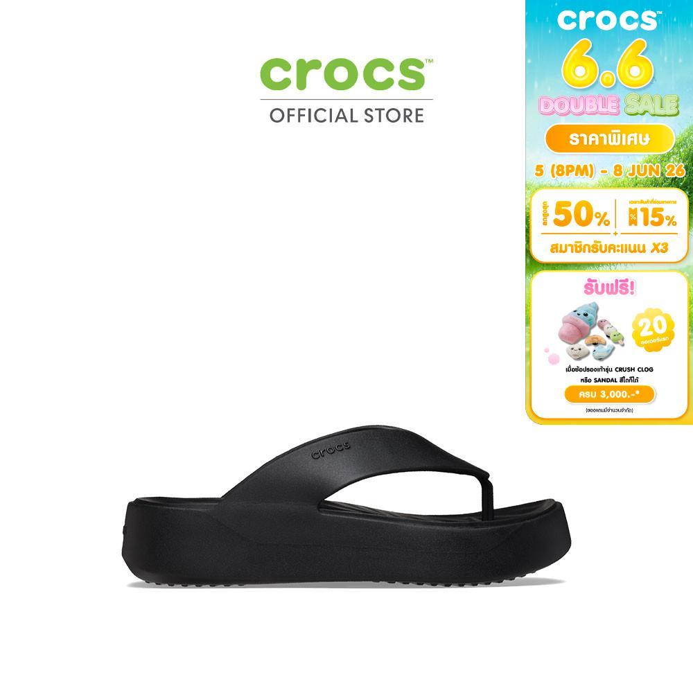 CROCS รองเท้าแตะผู้หญิง GETAWAY PLATFORM FLIP รุ่น 209410-001 - BLACK